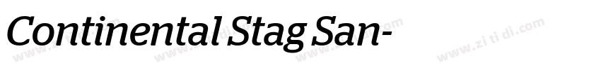 Continental Stag San字体转换